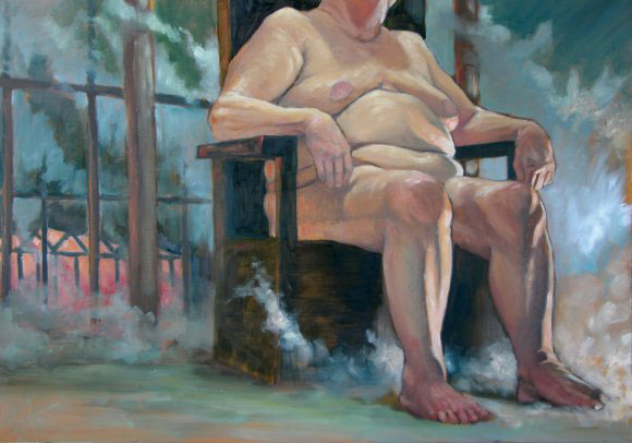 Ambivalentina, oil on board, 50x80cm, 2003