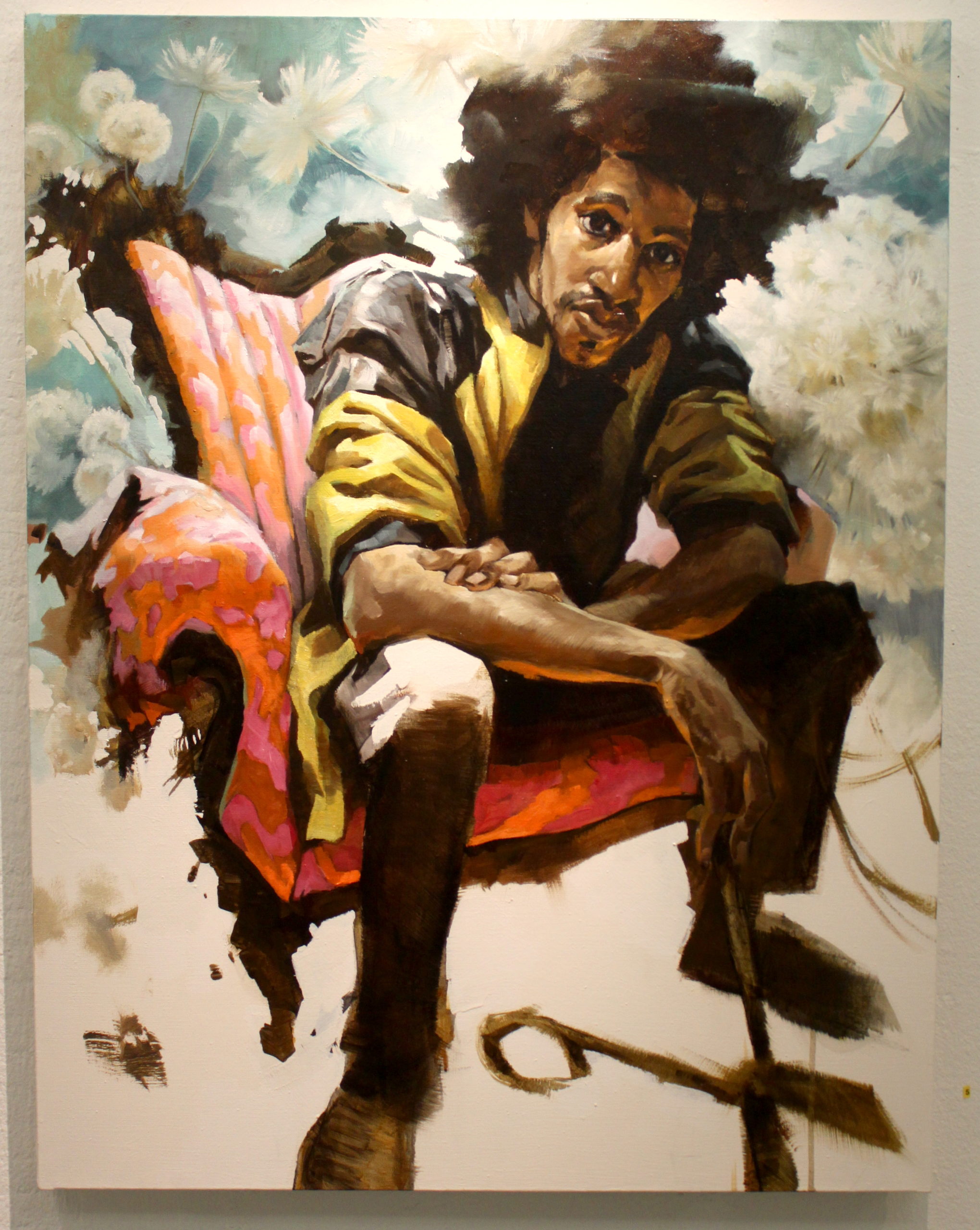 Dandylion, oil on canvas, 100x110cm, 2019