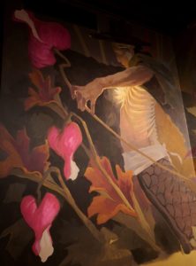 Interior painting for Korean inspired bbq restaurant, 2019, 10x3m, wallpaint
