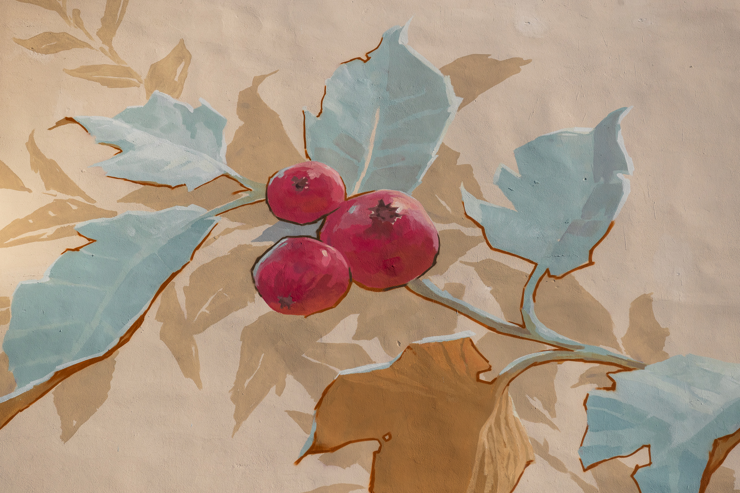 Jekateringburg 2021, detail, wallpaint