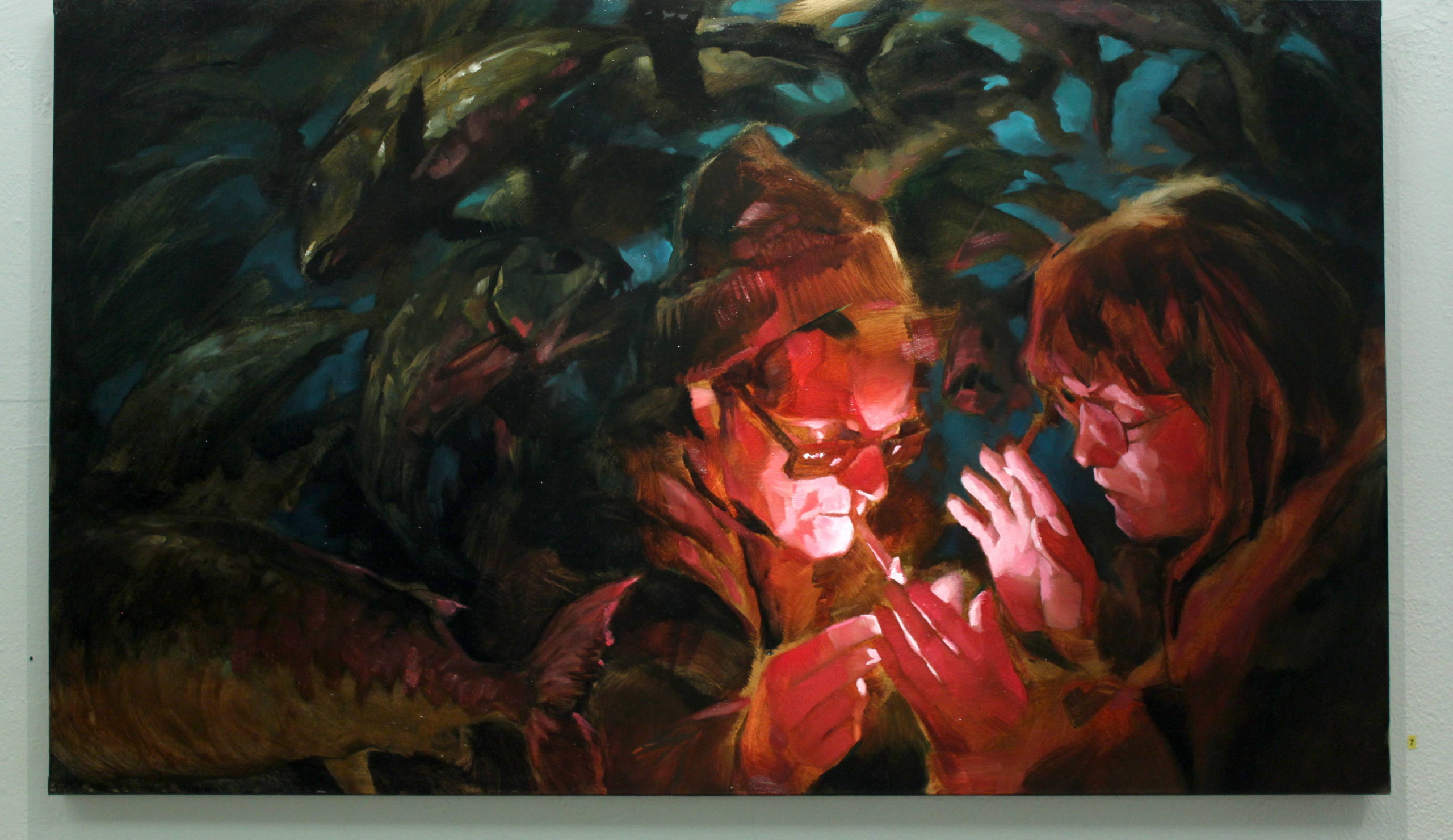 Kupla mäessä, oil on canvas, 60x90cm, 2018