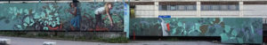 Plan Pea, Hakunilan ostoskeskus, 2017, 25x4m, wallpaint&spray