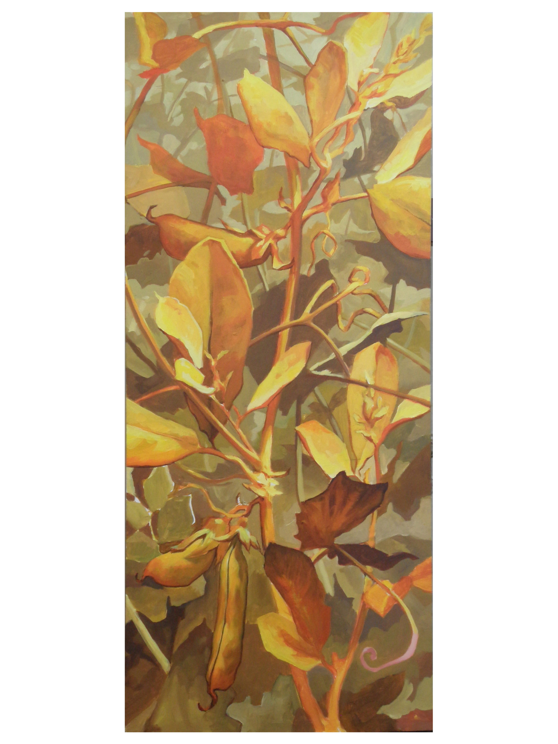 aureus pisum, ackryl on canvas, 40x110cm, 2013